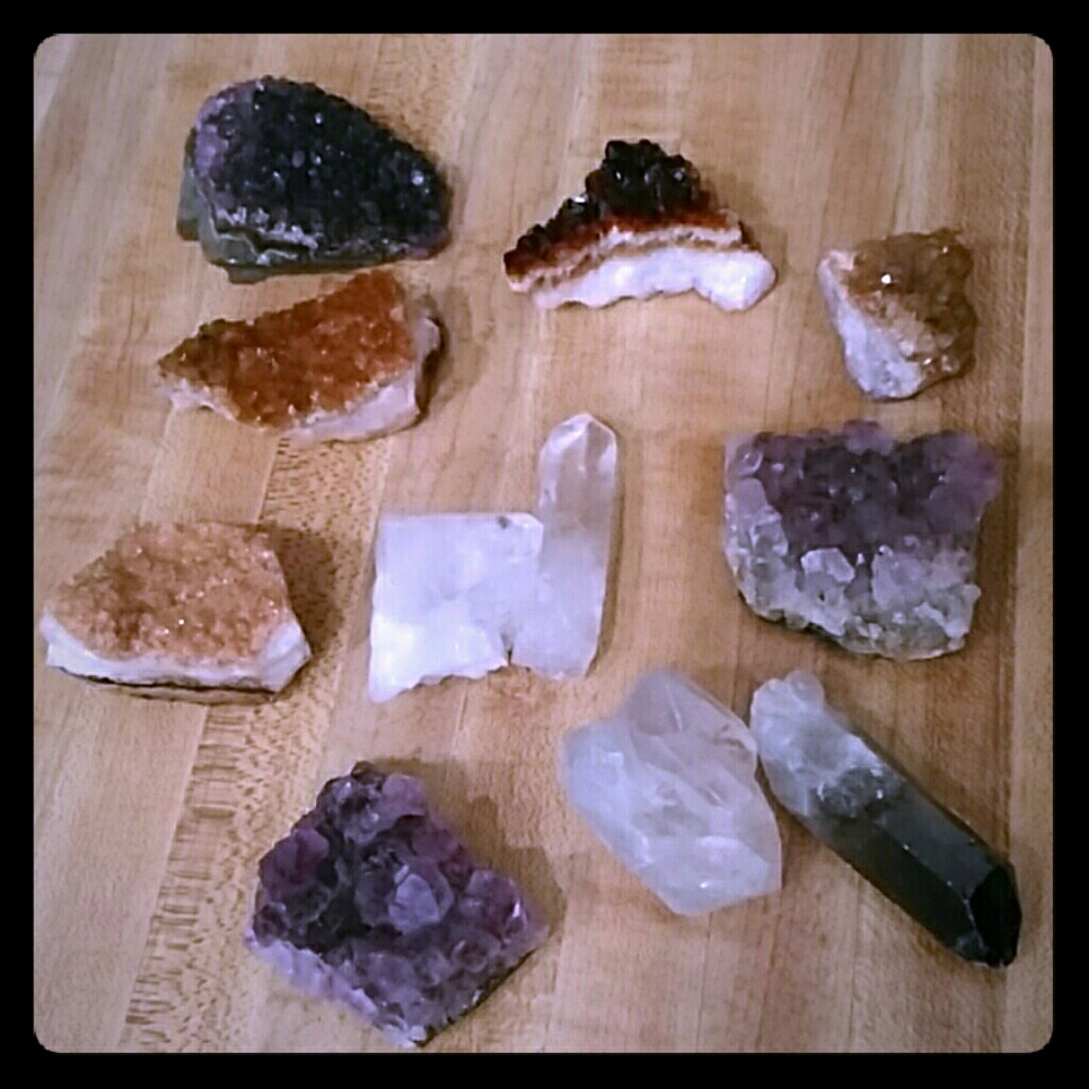 Various crystals